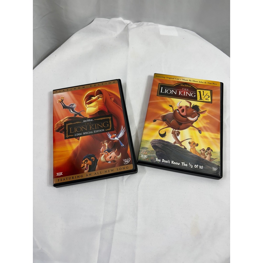 Disney The Lion King Platinum Edition 2 Disc Special‎ Edition DVD Movie 1 & 1/2